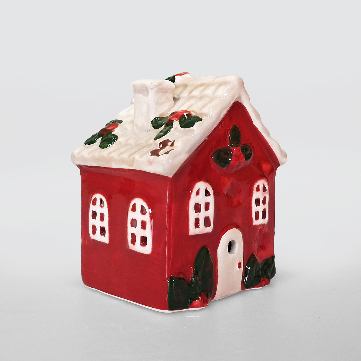 Small Ceramic House With LEDs