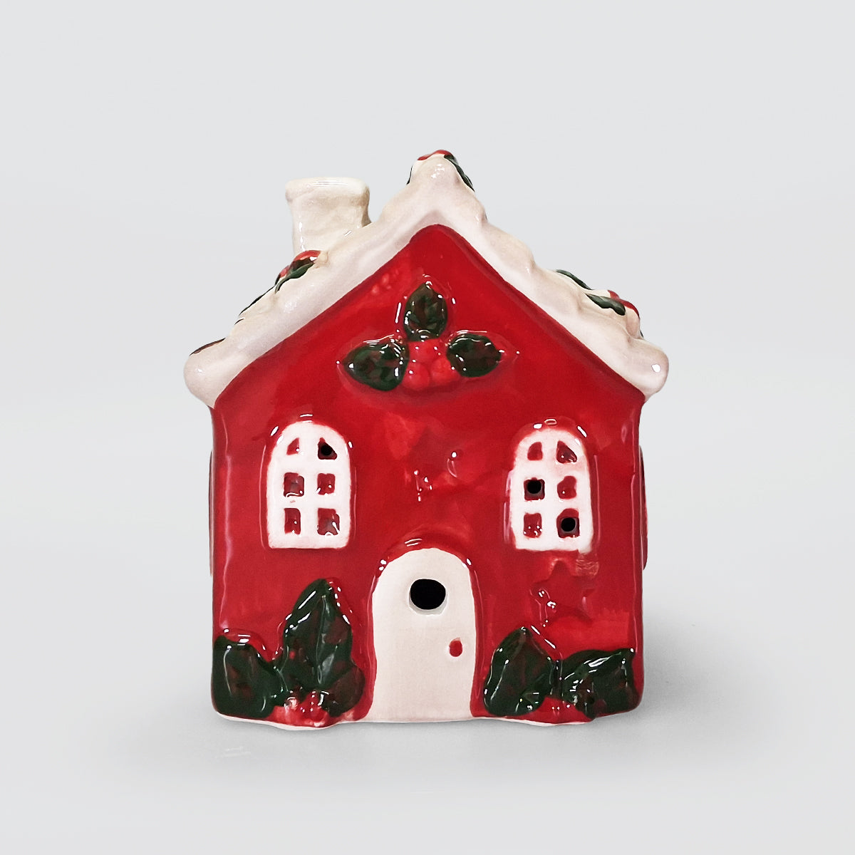 Small Ceramic House With LEDs