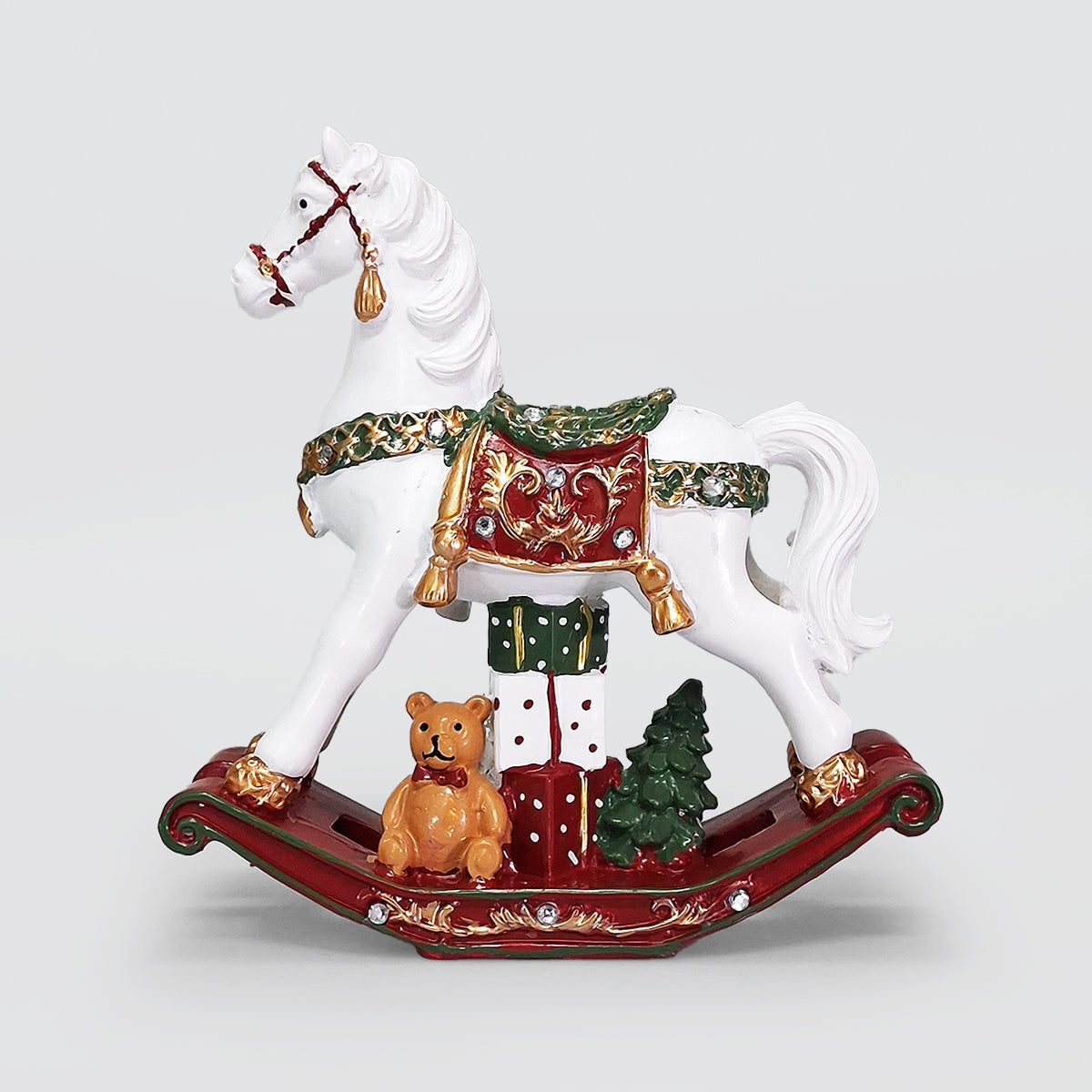 White Christmas Rocking Horses
