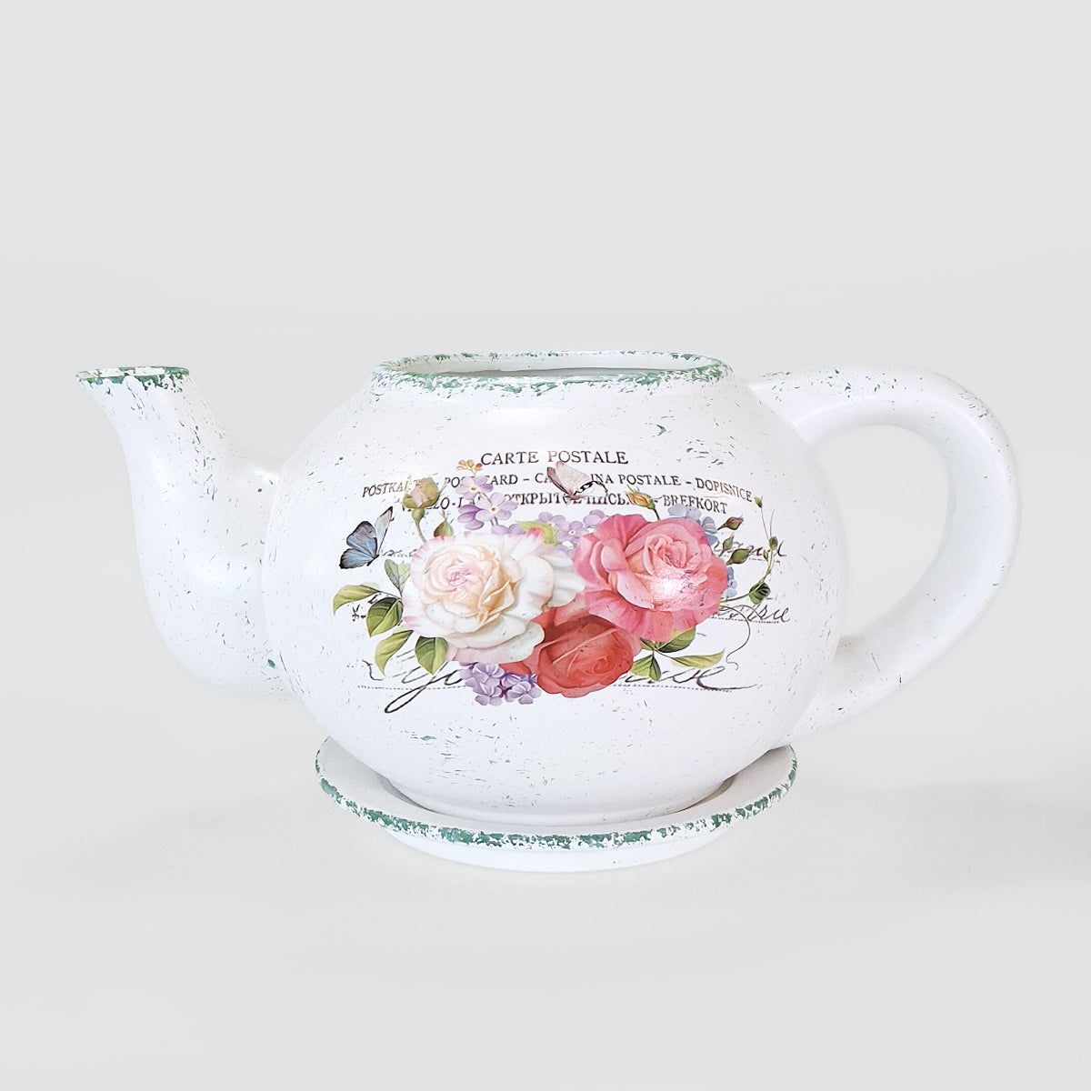 Teapot Planter - Roses