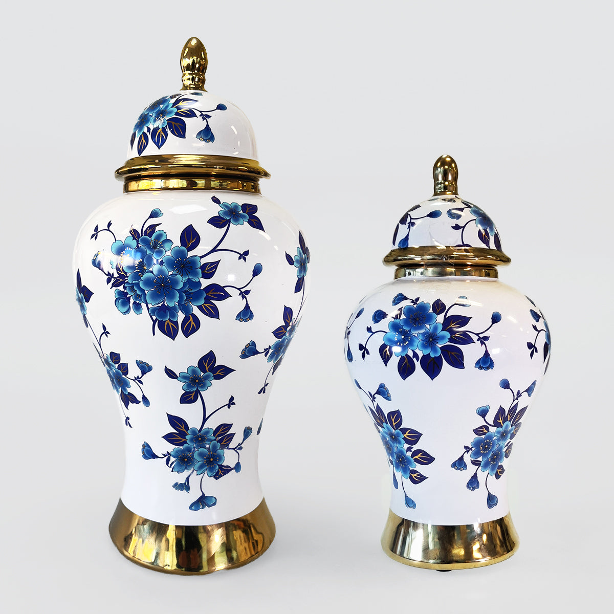 Ginger Jars - Floral Blue