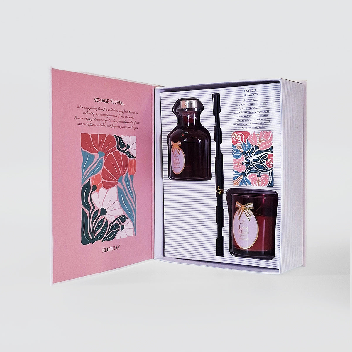 Diffuser & Candle Gift Set - Flowers