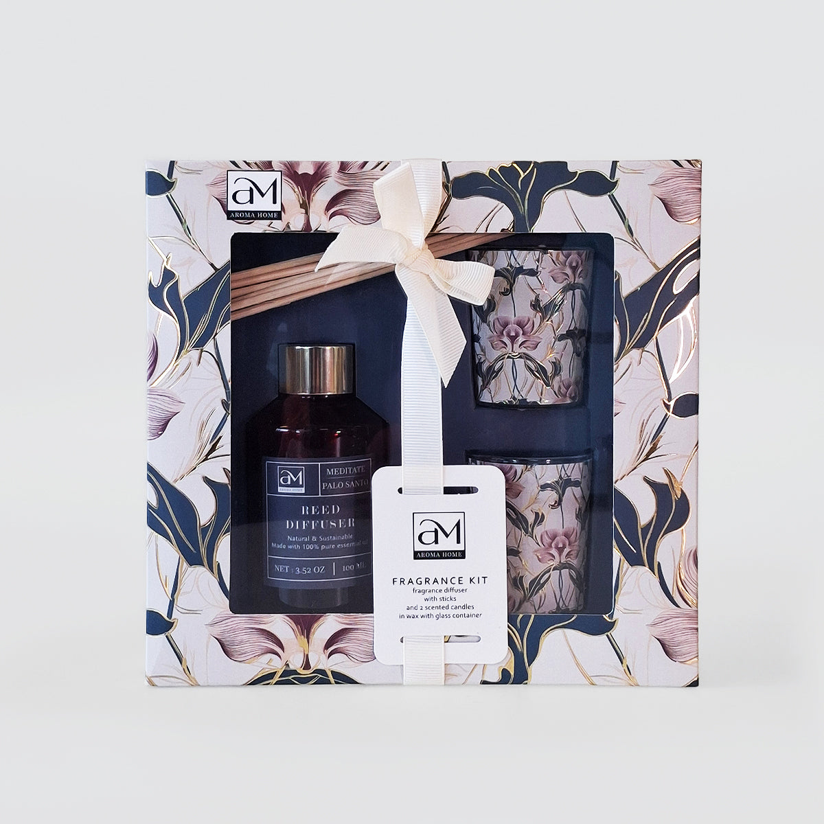 AM Diffuser & Candle Gift Set - Palo Santo