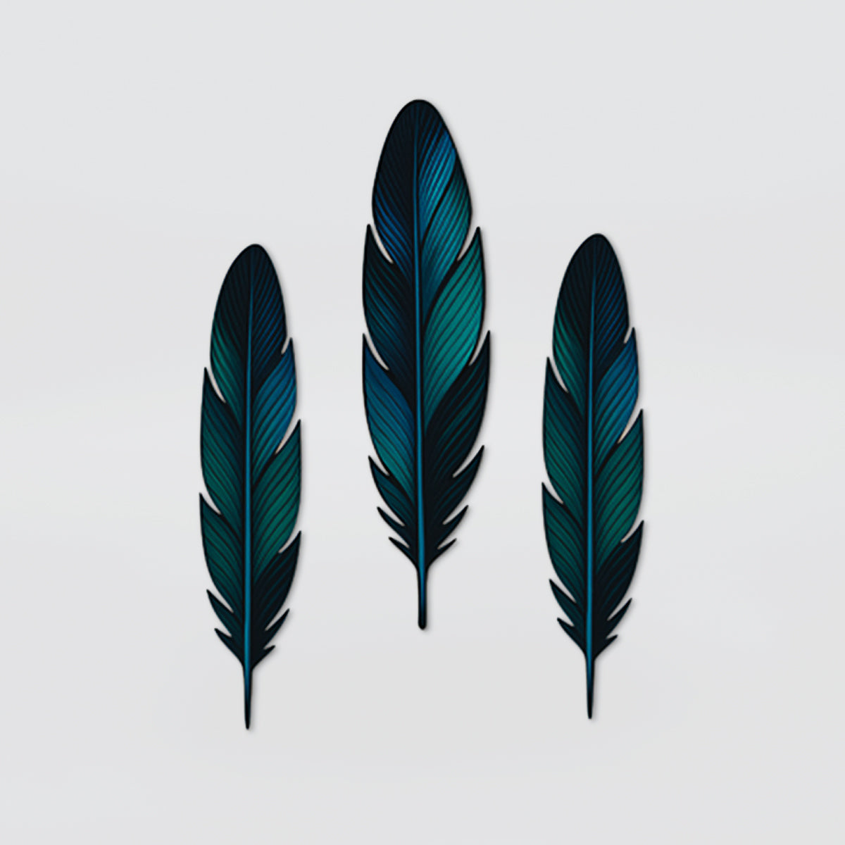 Wall Decor - 'Tui Feather Set'