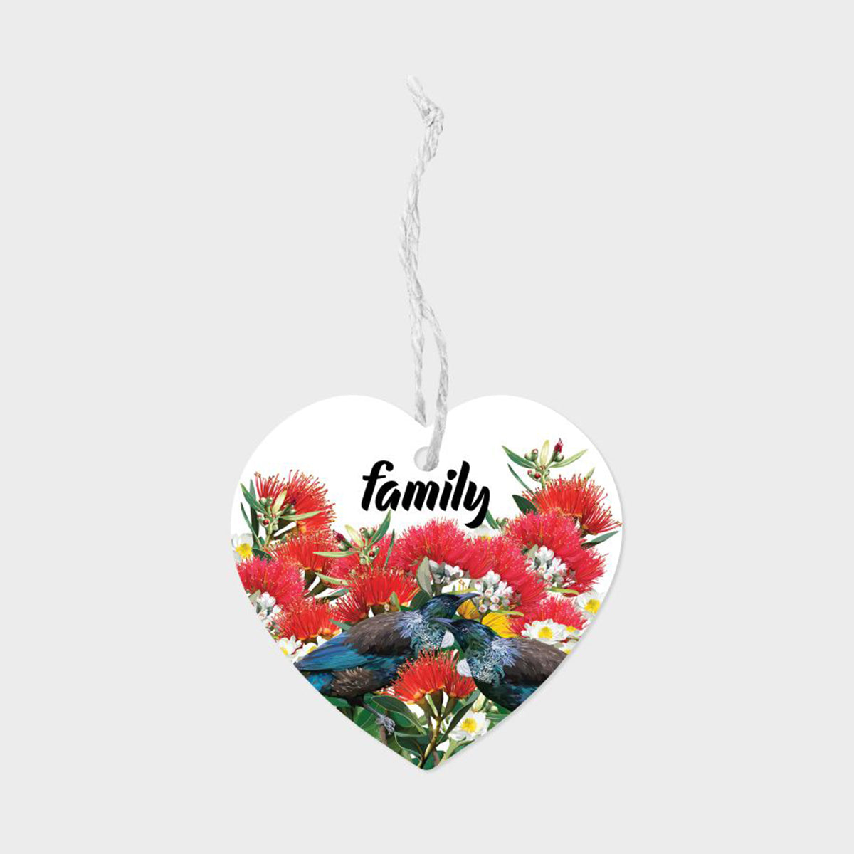 Ceramic Hanging Heart - 'Family' Tui