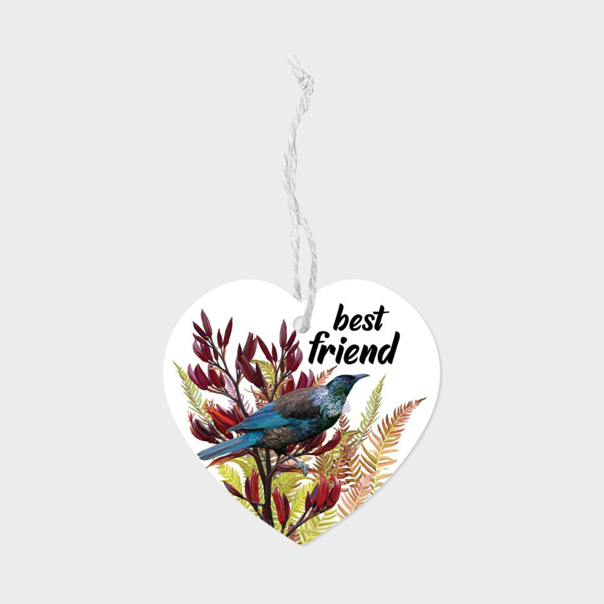 Ceramic Hanging Heart - 'Best Friend' Tui
