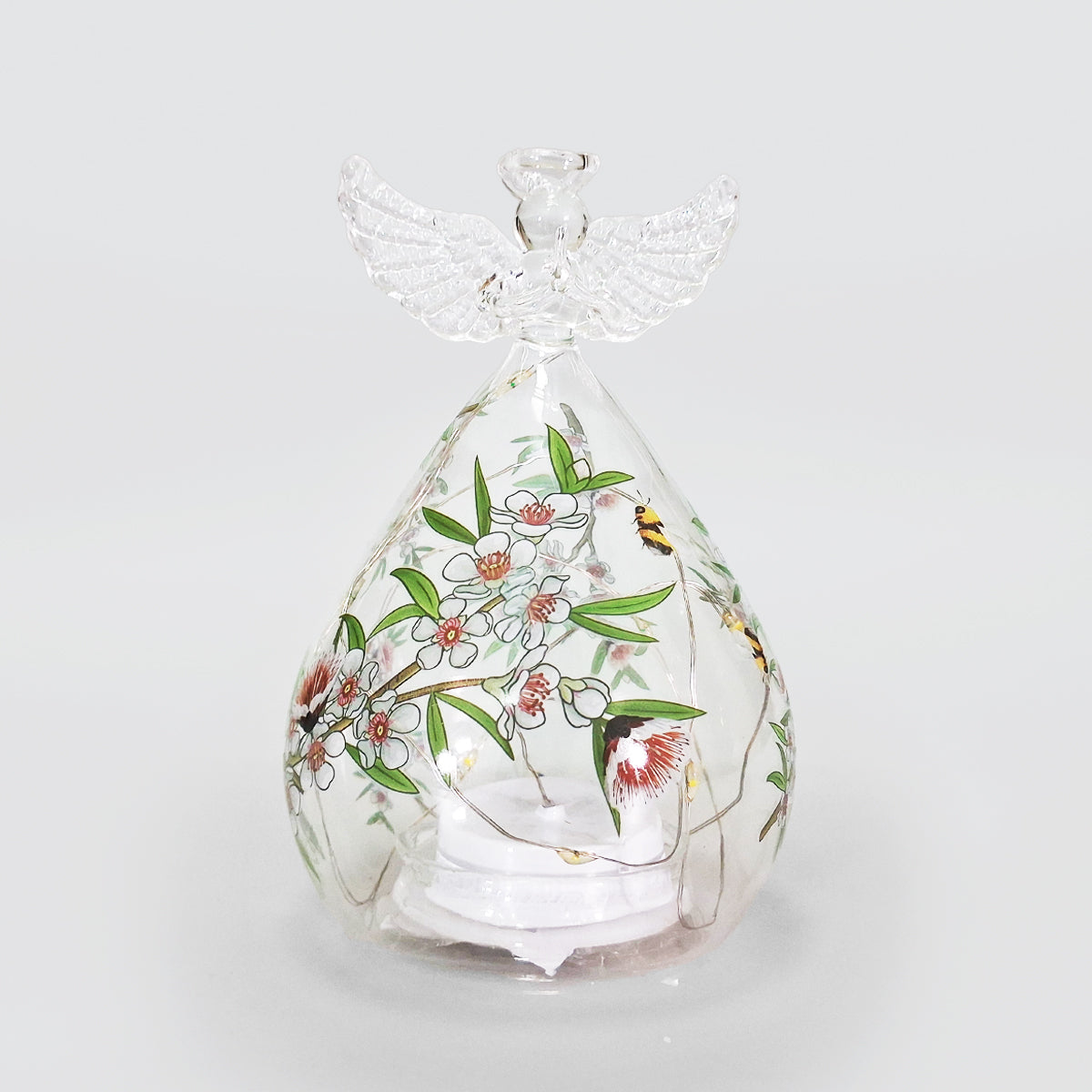 LED Christmas Angel Glass Decor