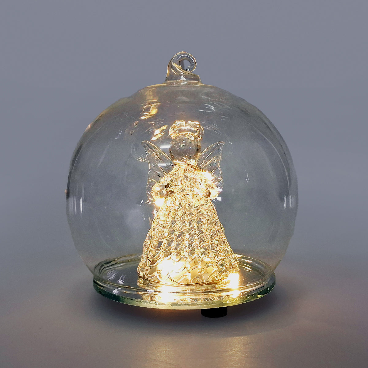 LED Christmas Angel Snow Globe Decor