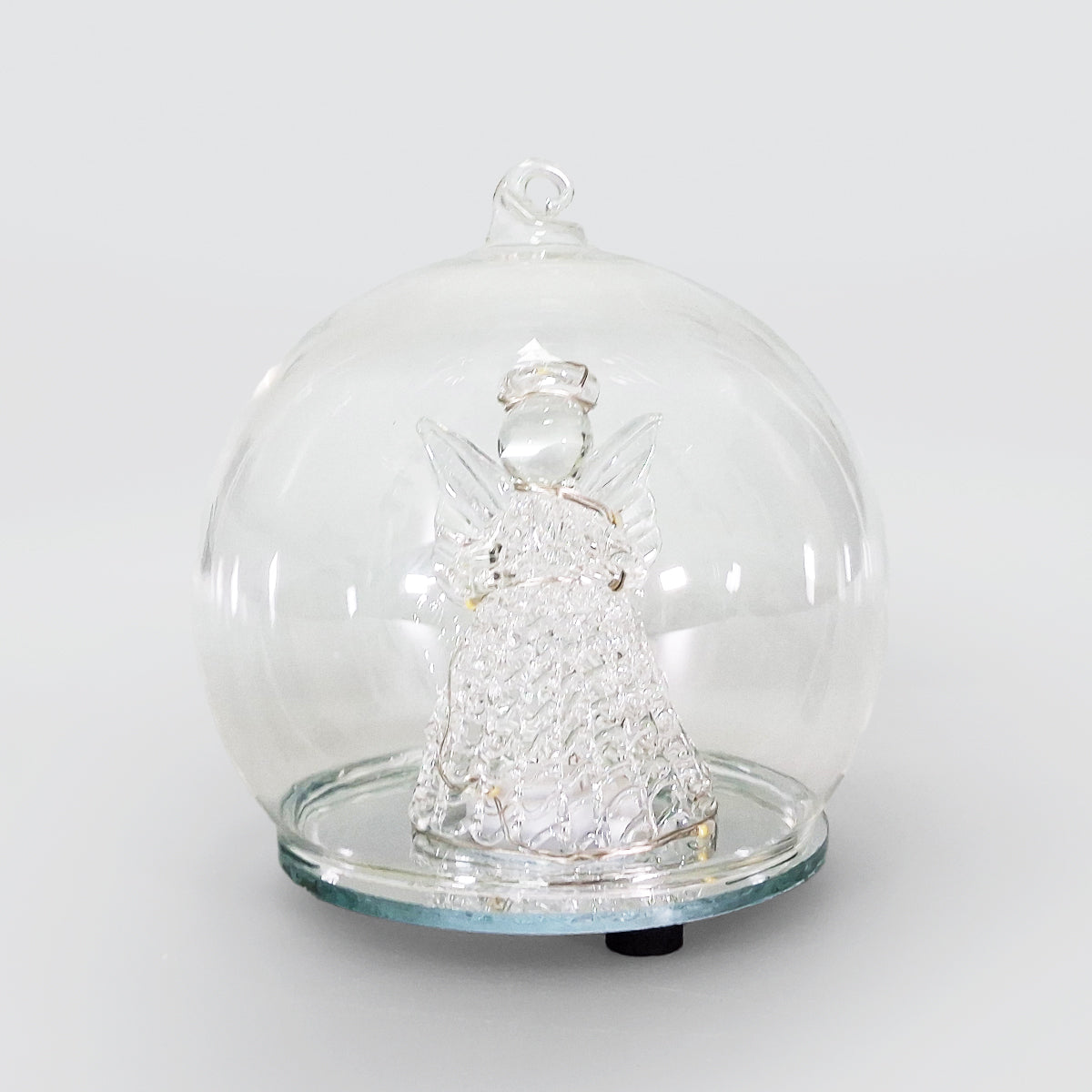 LED Christmas Angel Snow Globe Decor