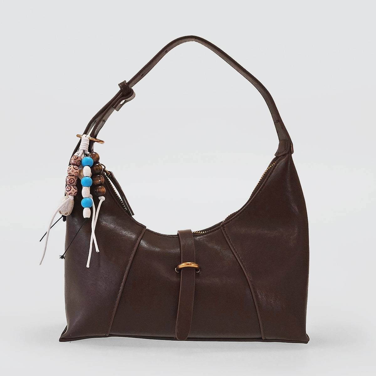 Shoulder Purse With Decorative Beads