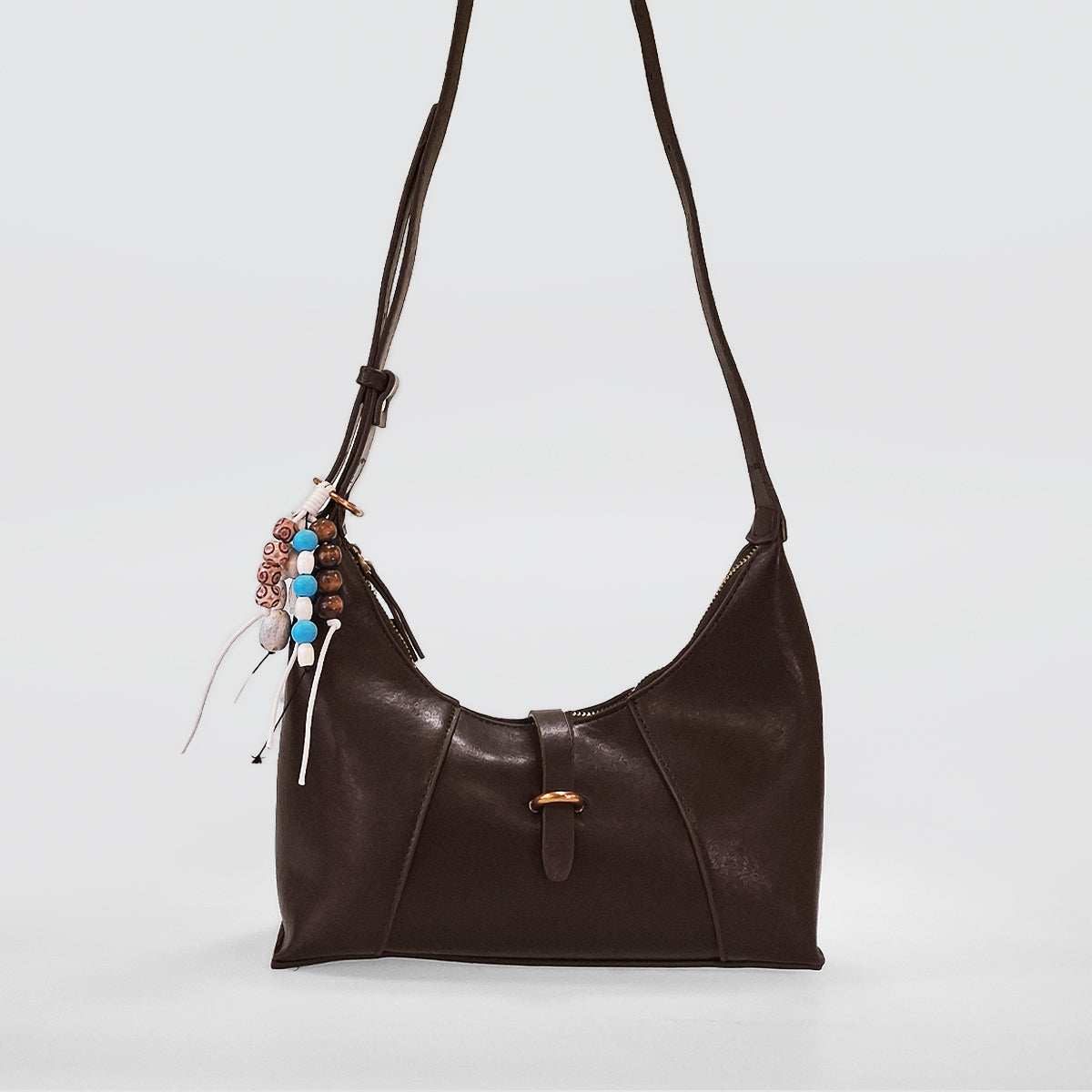 Shoulder Purse With Decorative Beads