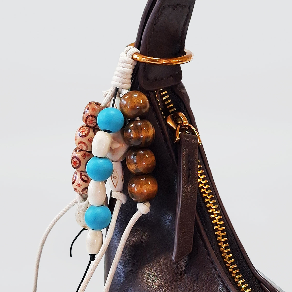 Shoulder Purse With Decorative Beads
