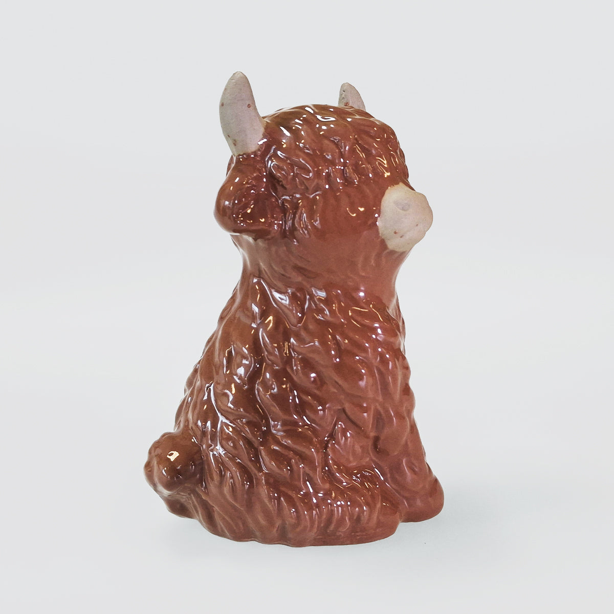 Ceramic Highland Cow Figurine