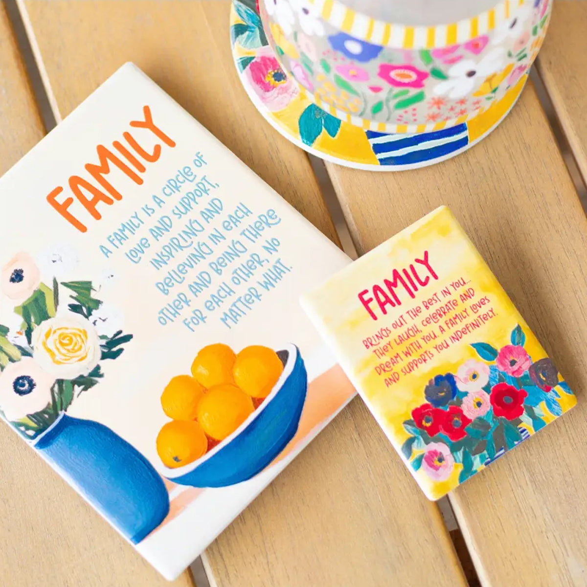 Billie Ceramic Magnet - Family