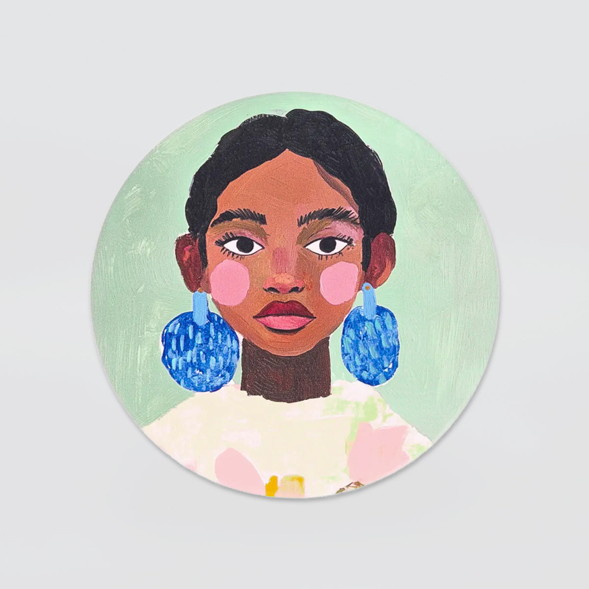 Billie - Ceramic Coaster - Girl