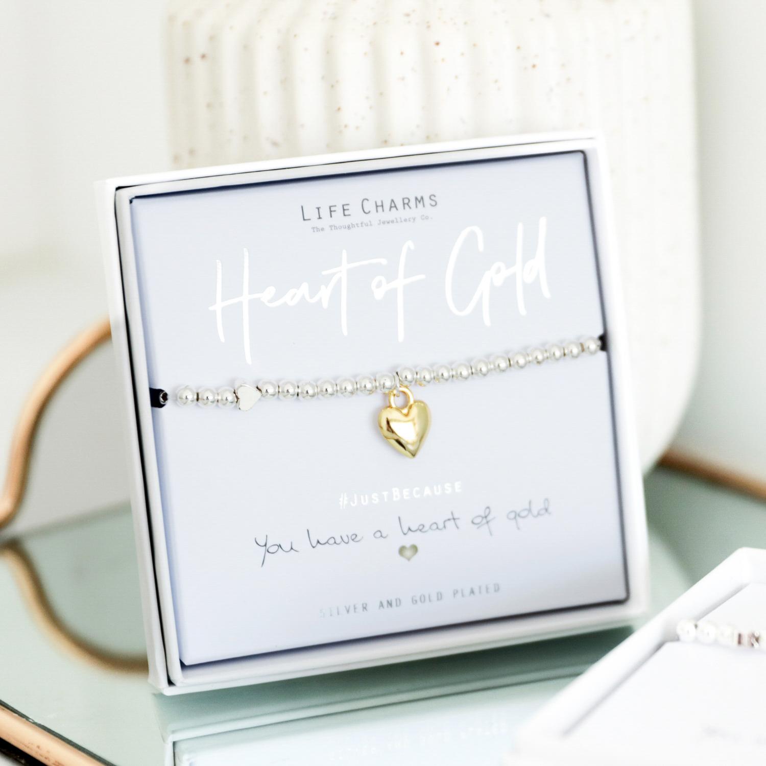 Life Charms - Bracelet - Heart Of Gold