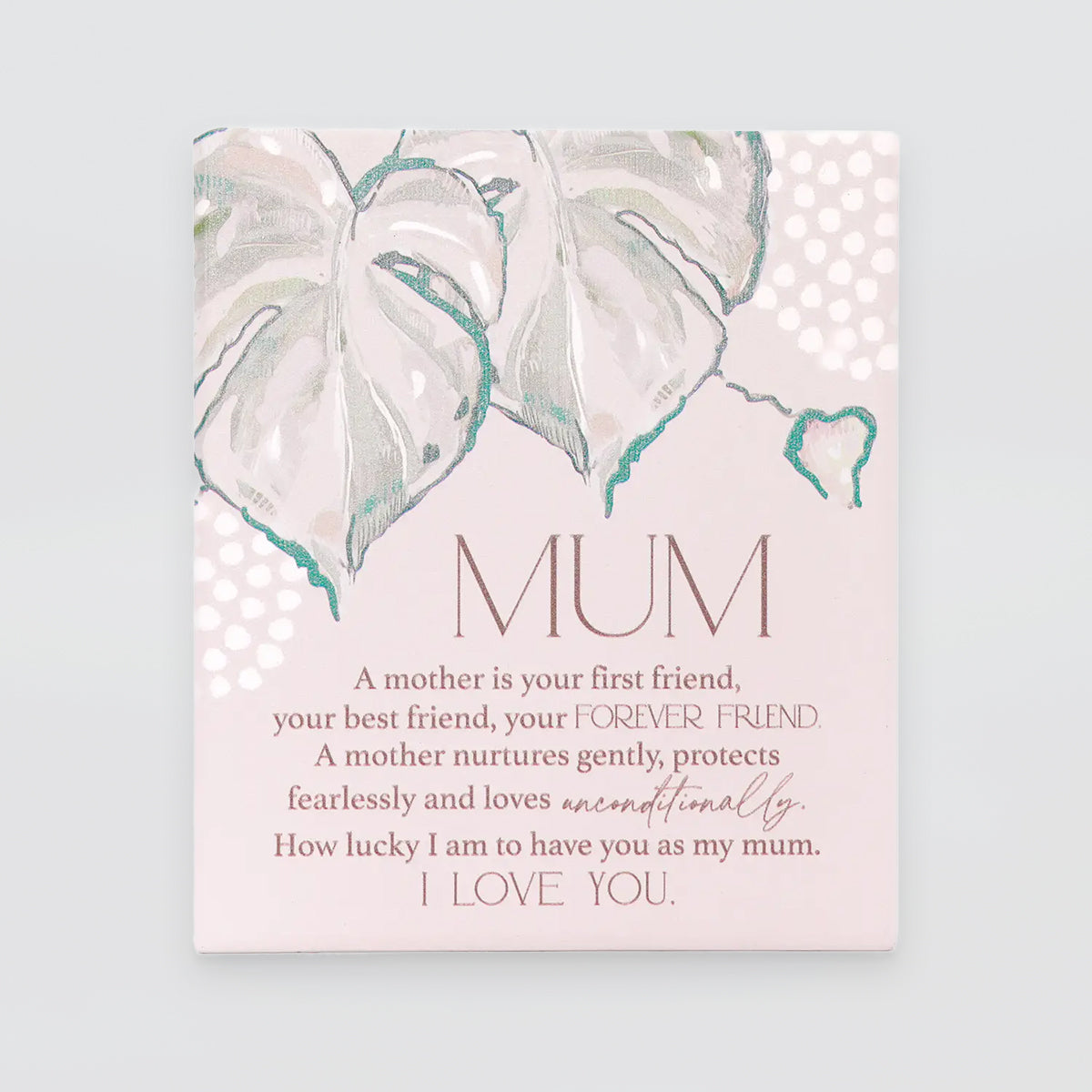 Love, Vera - Verse Plaque - Mum