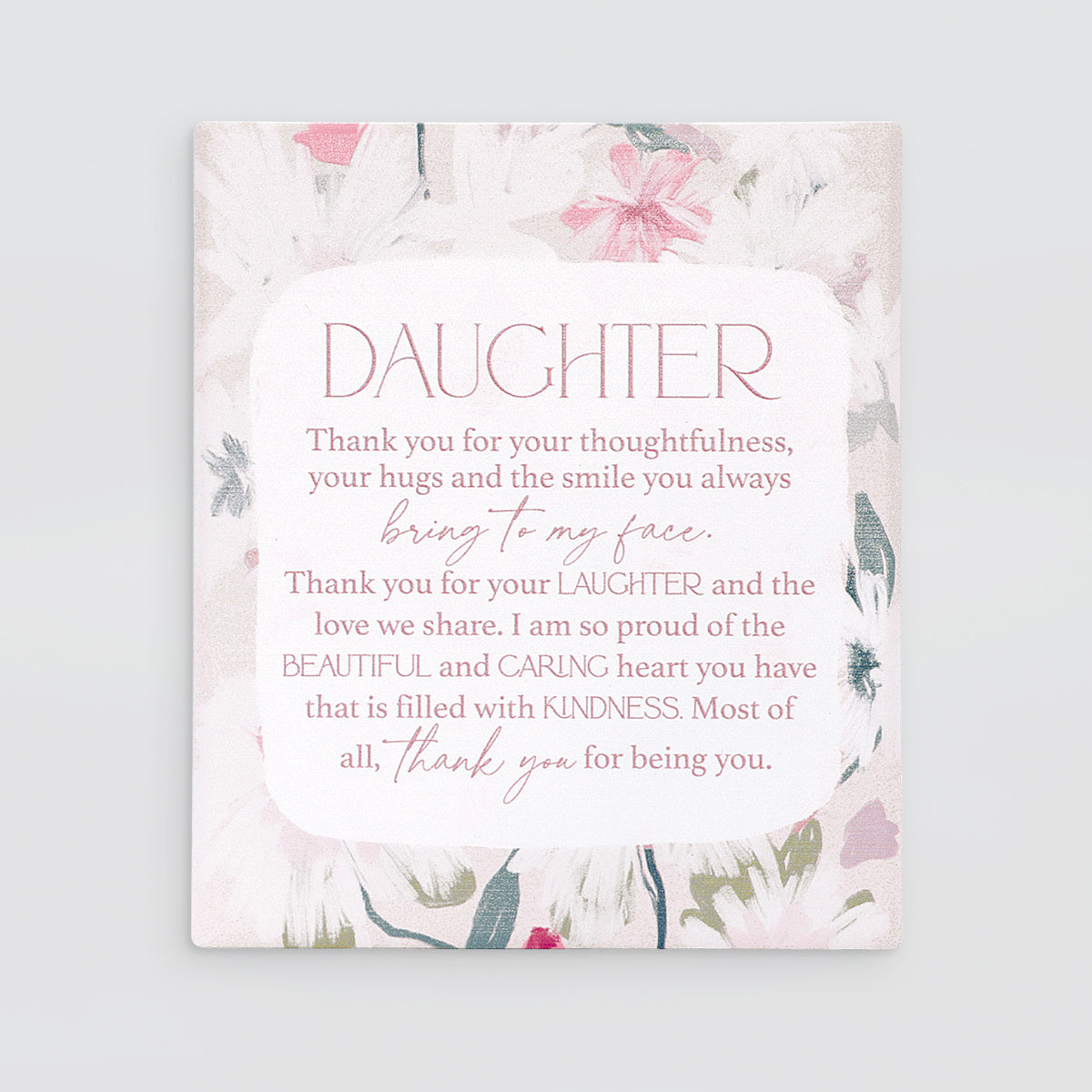 Love, Vera - Verse Plaque - Daughter