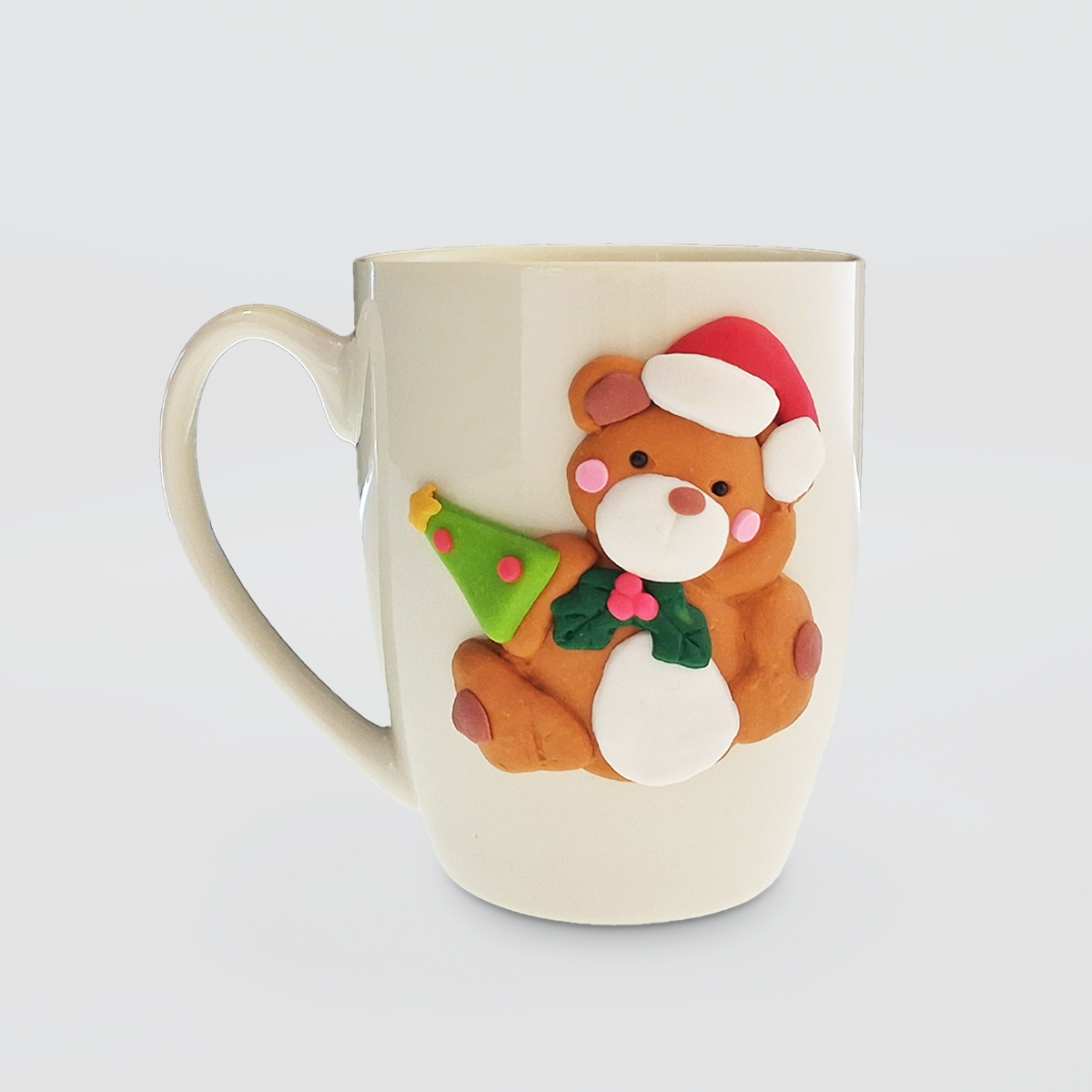 Mug - Appliqué Cartoon Festive Bear
