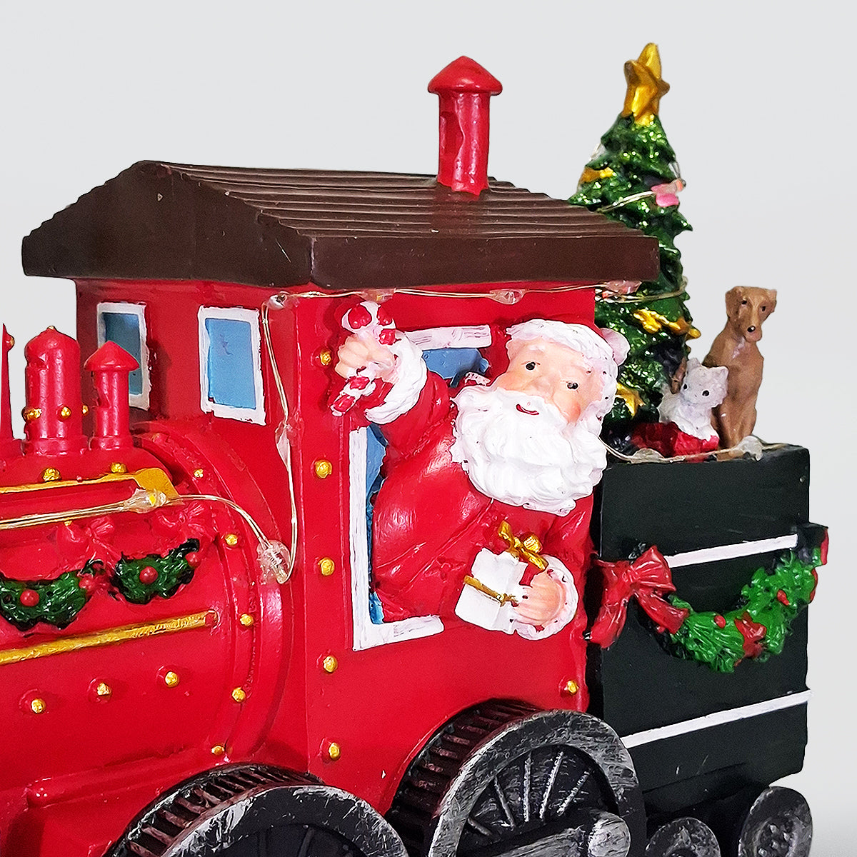 Christmas Train With Santa & LEDs