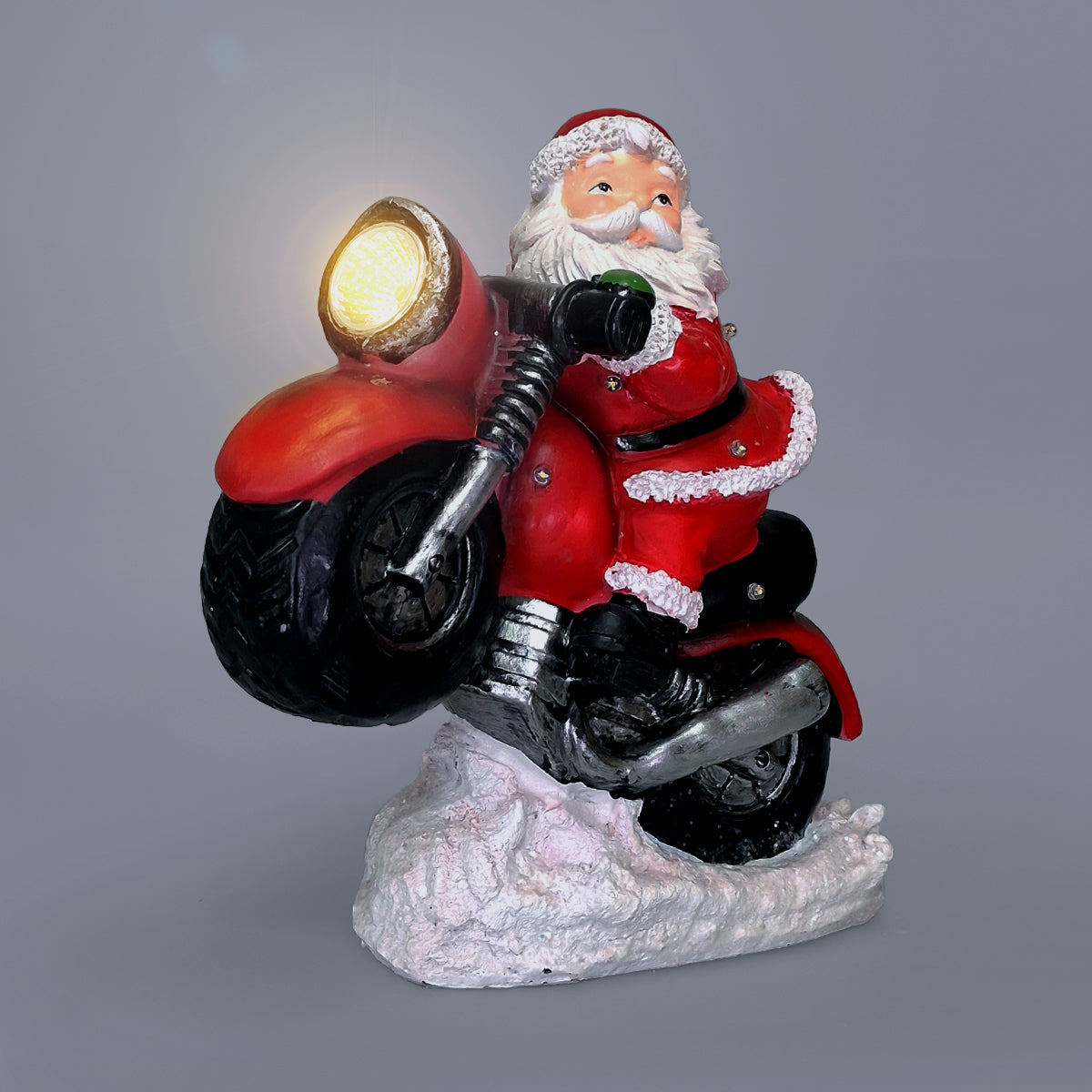 LED Santa On A Christmas Motorbike