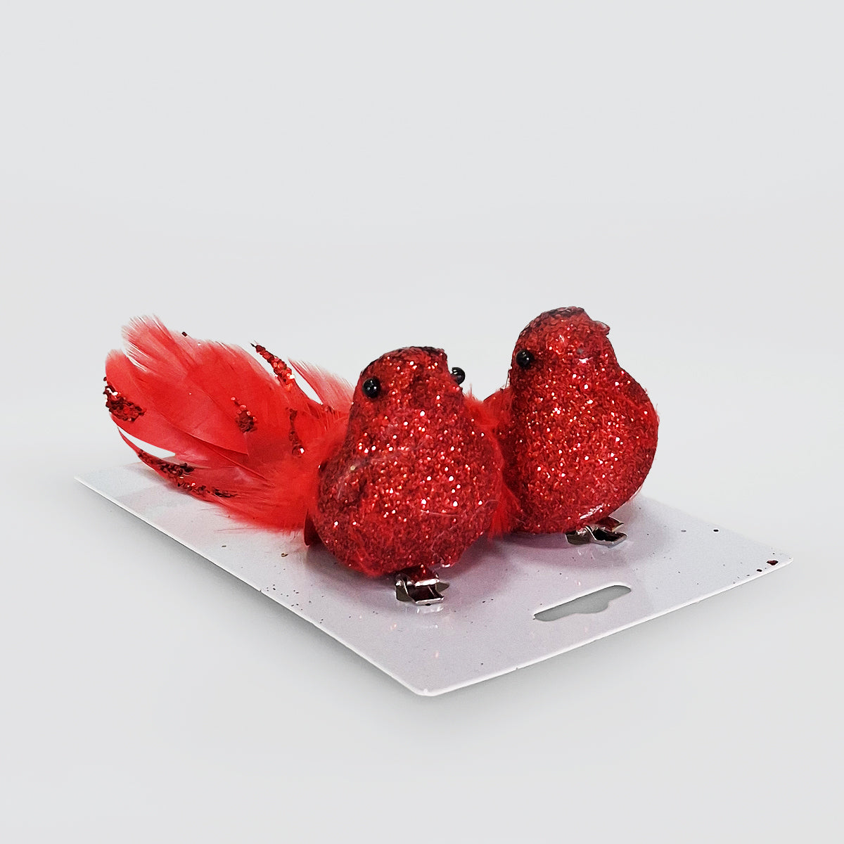 Glittery Birds - Clip-on Christmas Ornaments
