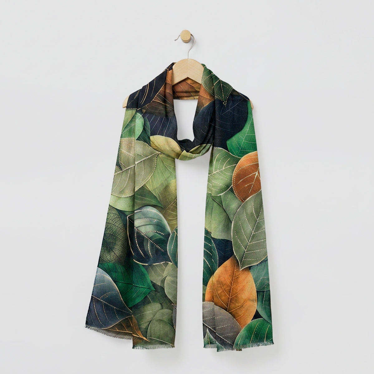Winter Scarves - Coloured Leaves