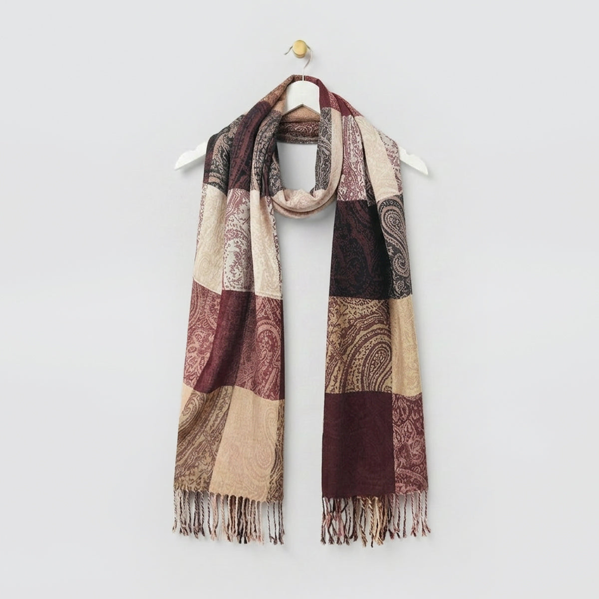 Checkered Paisley Scarves