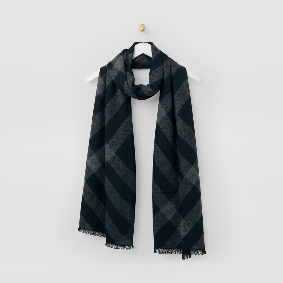 Diagonal Checkered Winter Scarves
