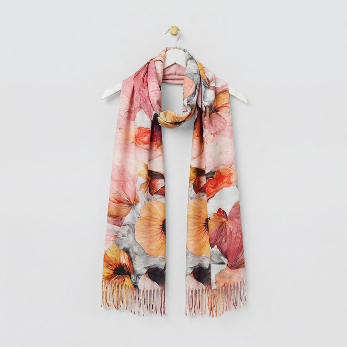 Colourful Floral Winter Scarves