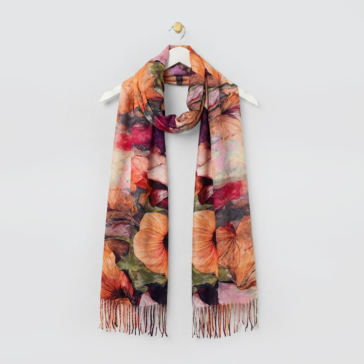 Colourful Floral Winter Scarves