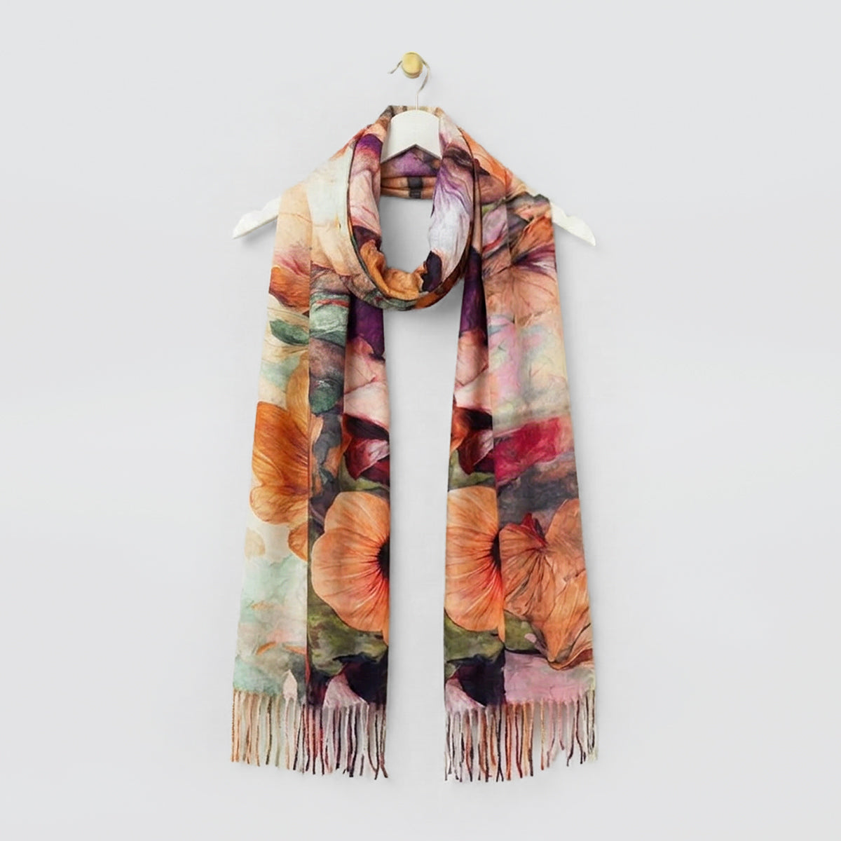 Colourful Floral Winter Scarves