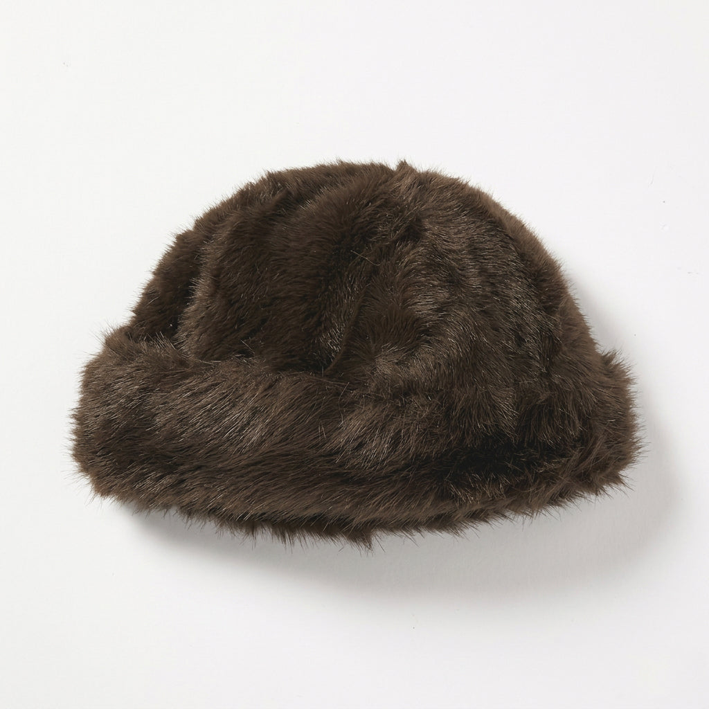 Fur Trim Ear Warmer Beanies