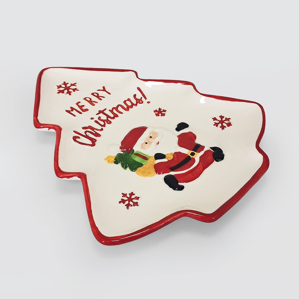 Christmas Tree Serving Tray - Merry Christmas