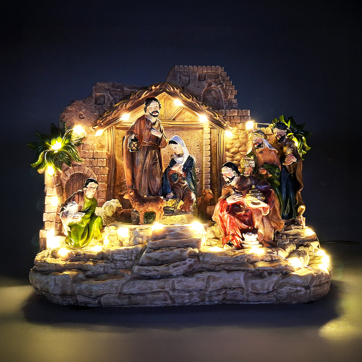 Christmas Nativity With LEDS