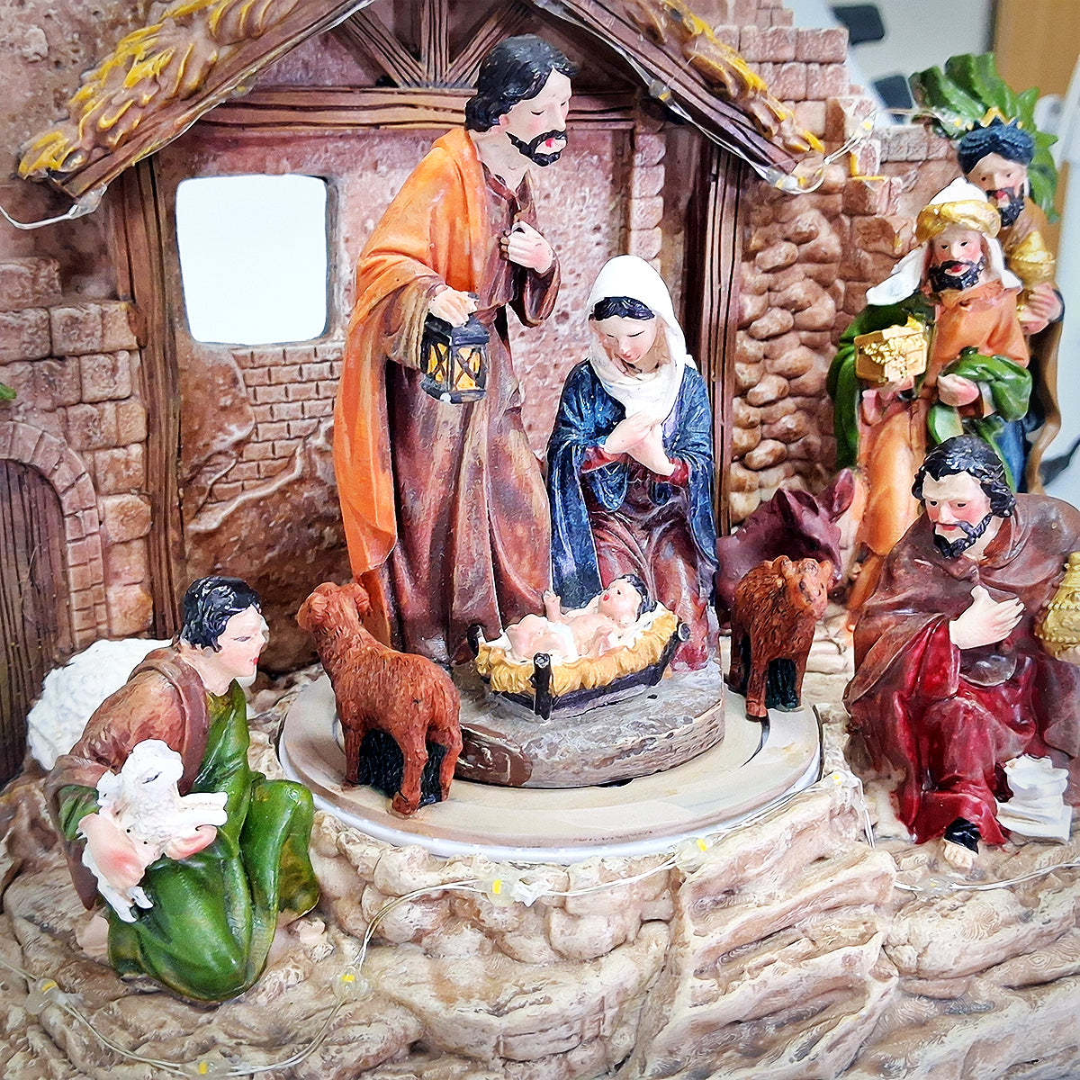 Christmas Nativity With LEDS