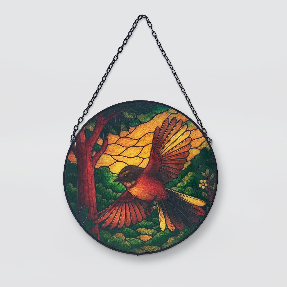Suncatcher - Fantail In Forest