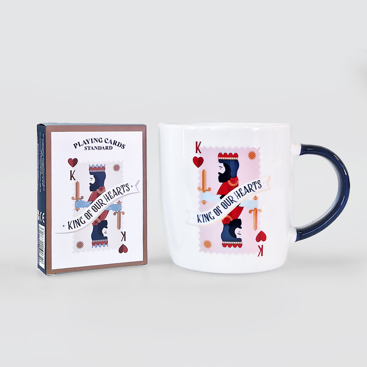 Mug & Cards Set - King Of Our Hearts