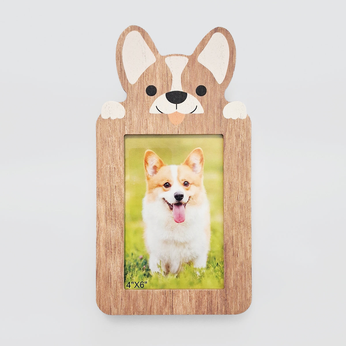 Wooden Dog Picture Frame - 4x6