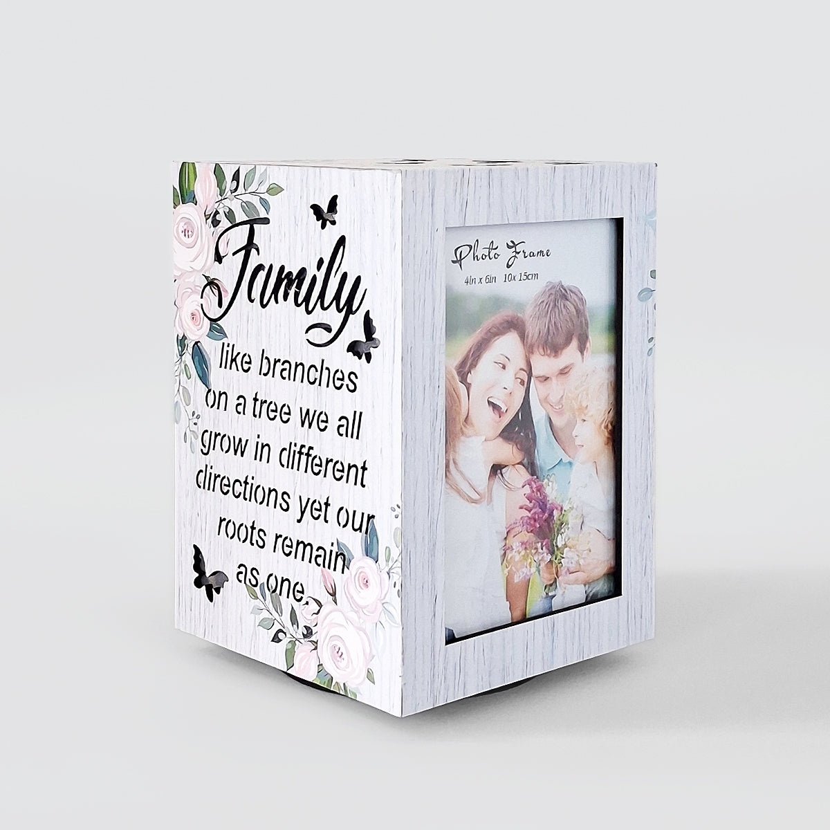 Wooden LED Spinning Frame - Family