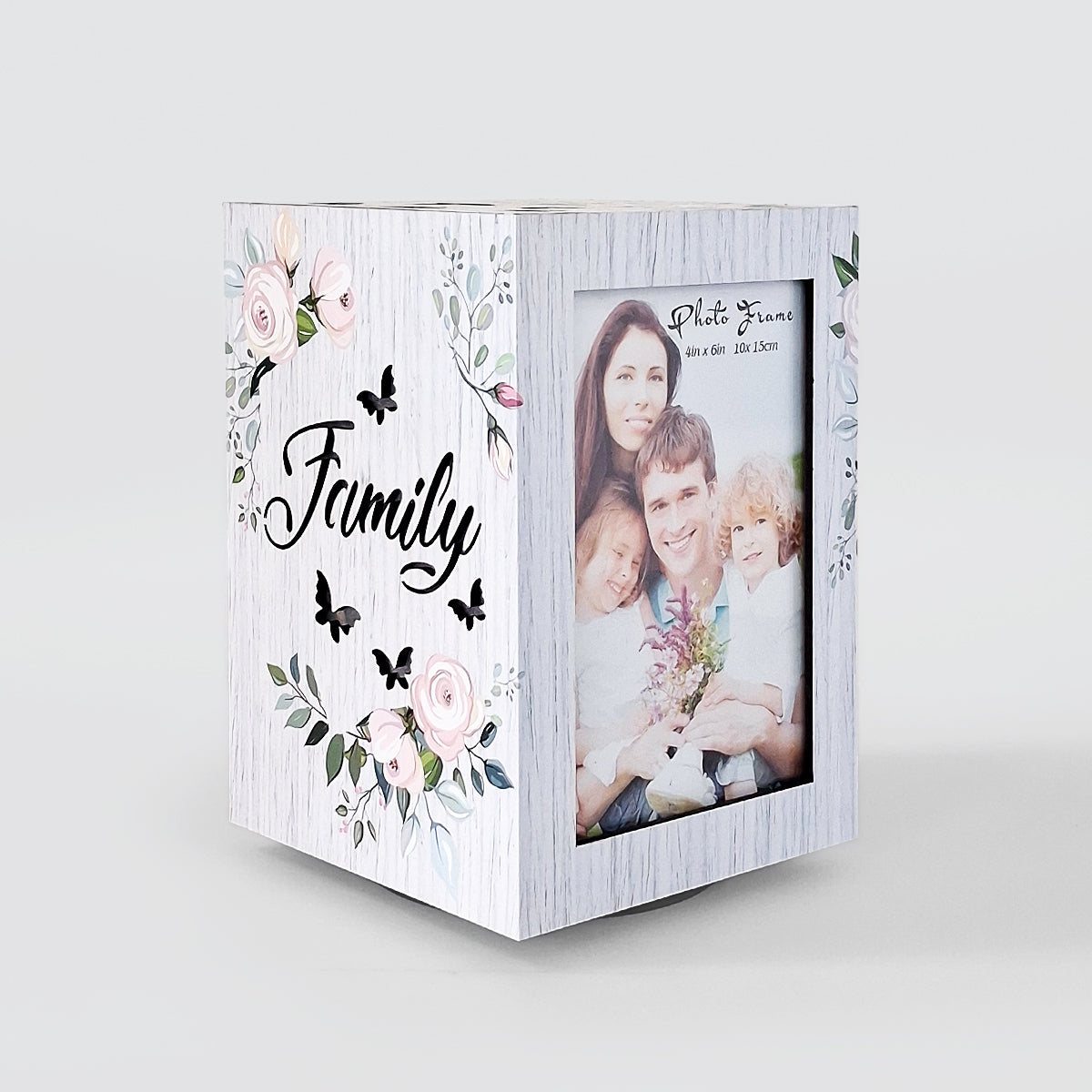 Wooden LED Spinning Frame - Family