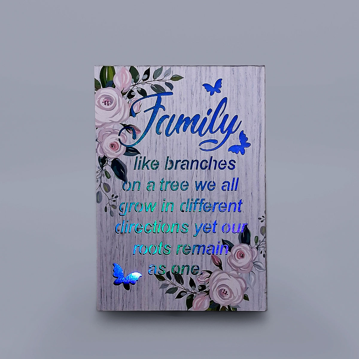 Wooden LED Spinning Frame - Family