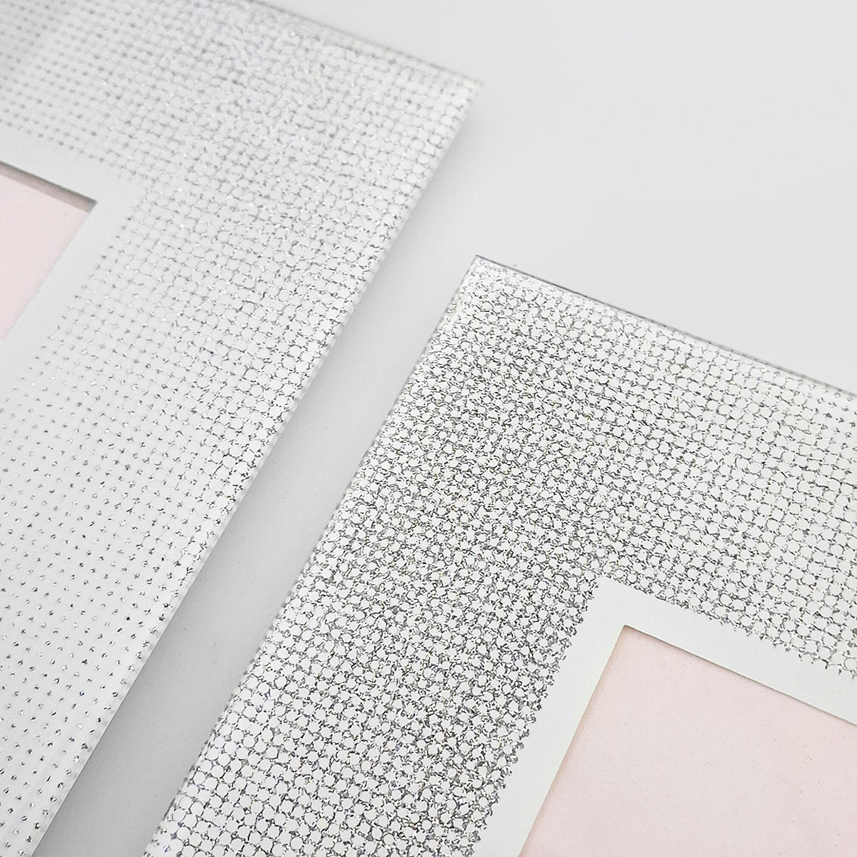 Silver Glittery Glitz Decorative Frames