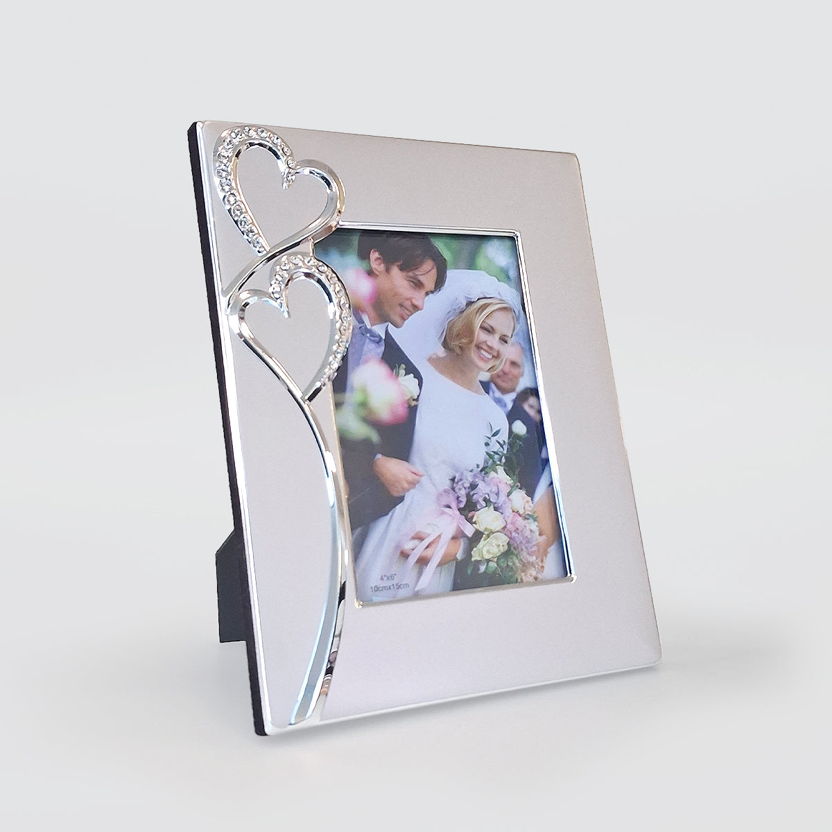 Aluminium Frame With Hearts - 4x6