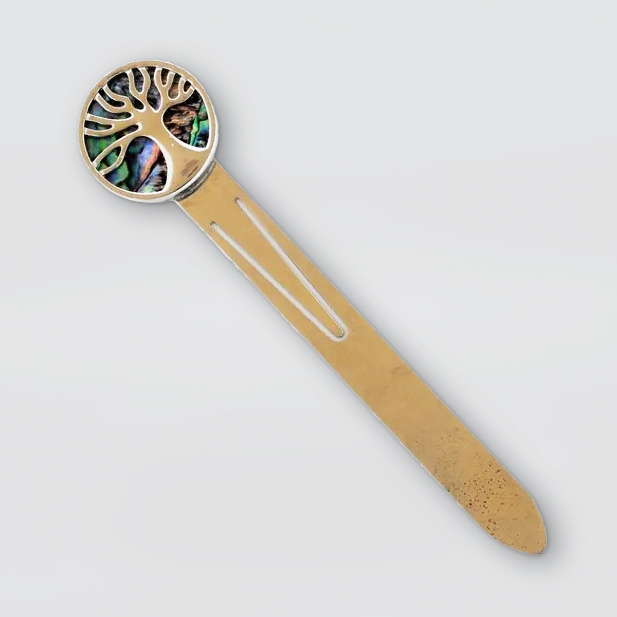 Metal & Paua Bookmark - Tree Of Life