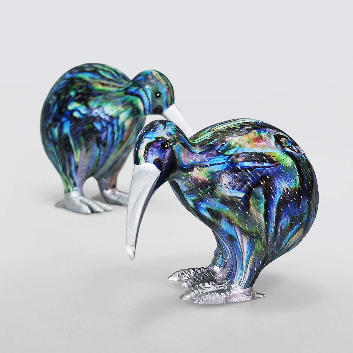 Resin Kiwis - Paua Style Decor
