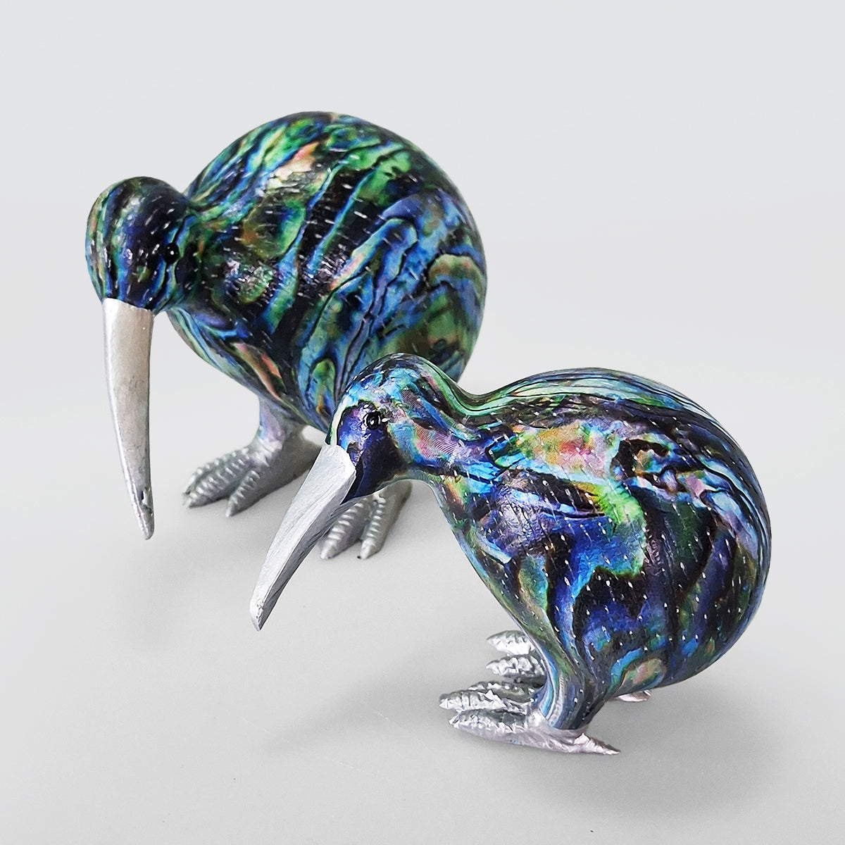 Resin Kiwis - Paua Style Decor
