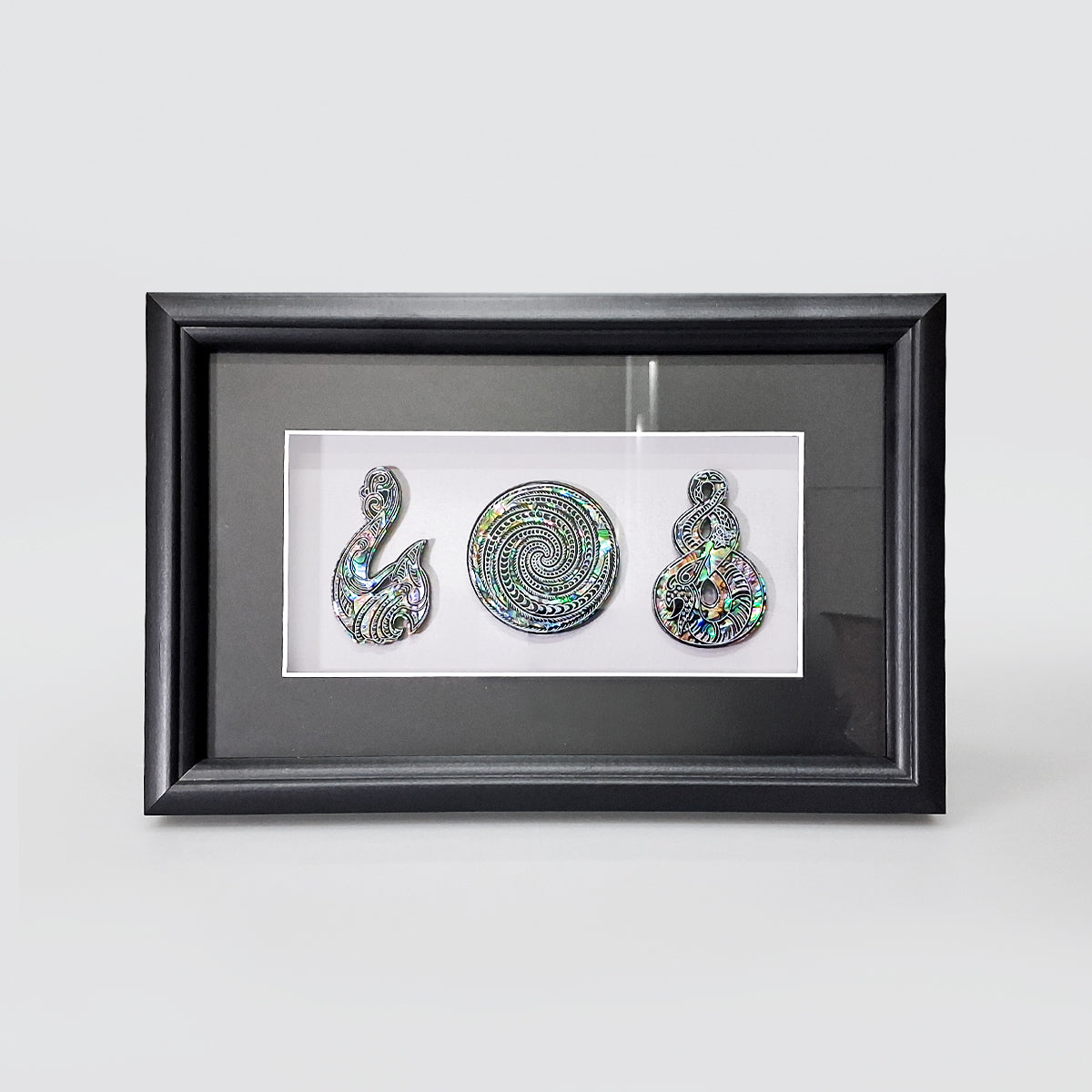 Triple Paua Motif - Frame Decor