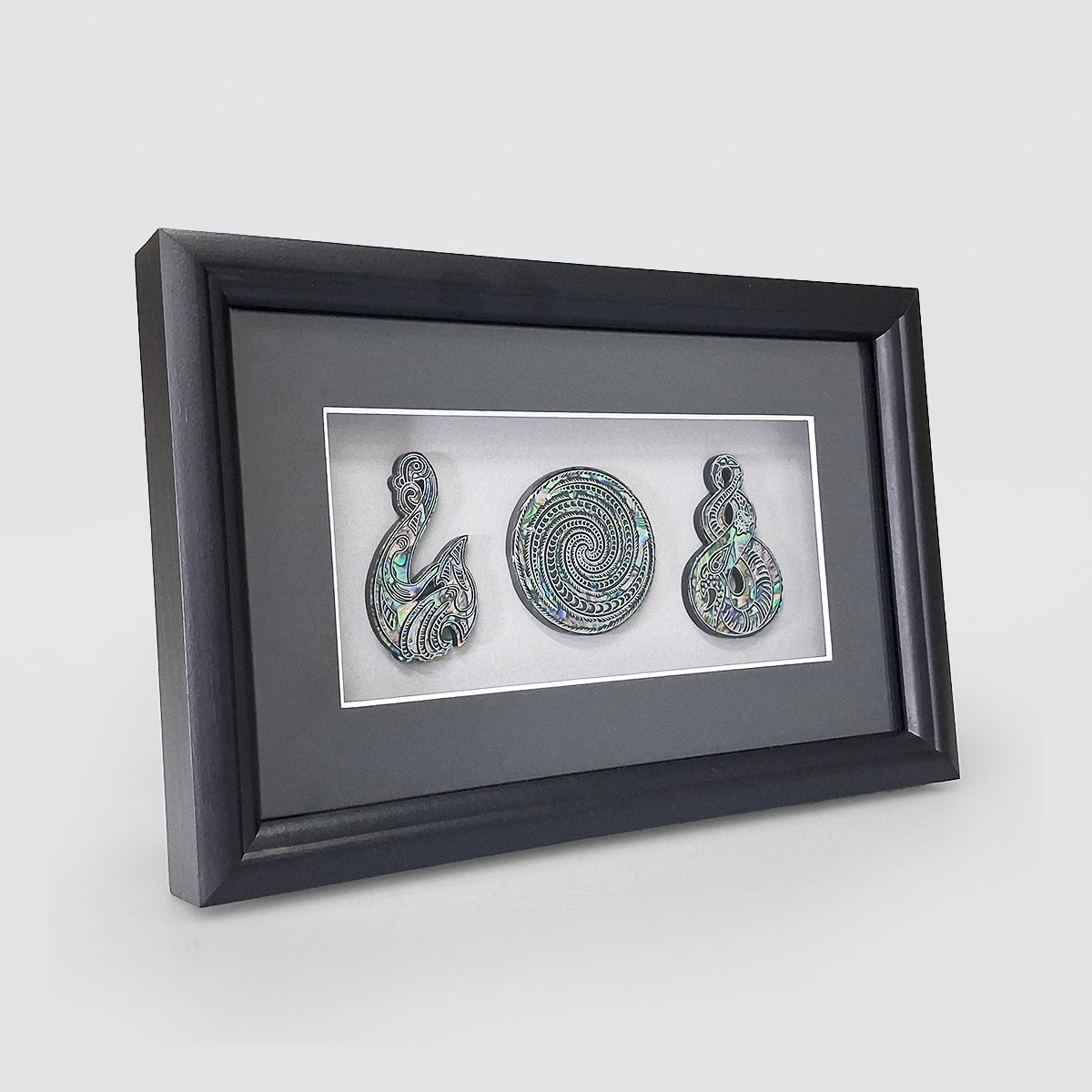 Triple Paua Motif - Frame Decor