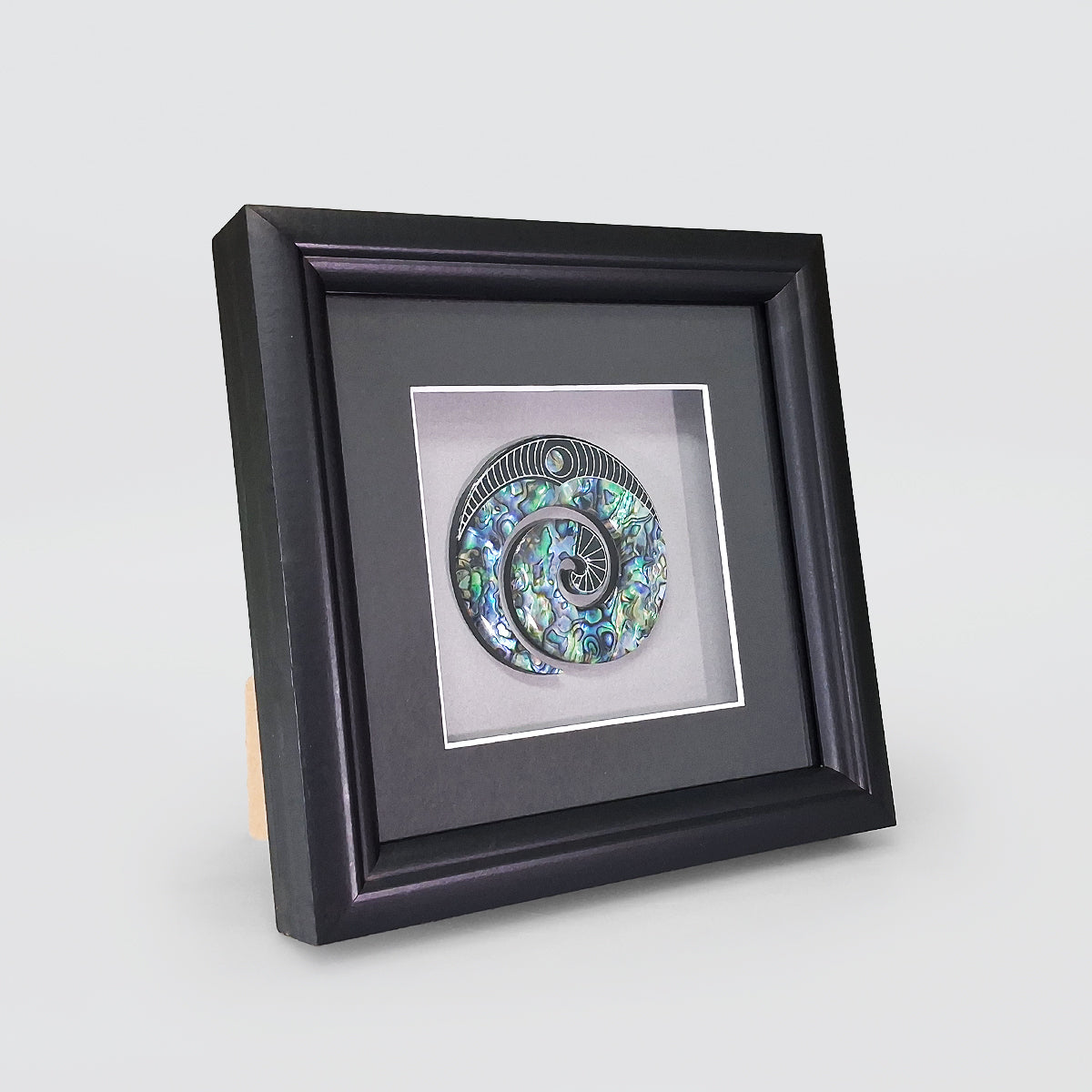 Paua Koru Motif - Frame Decor
